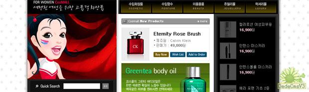 韩国美容时尚类网站PSD模板