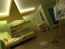温馨卧室3D模型（含材质贴图）
