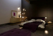 紫色调风格卧室3D模型