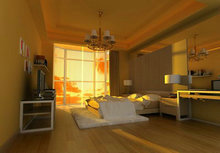落地窗卧室（含材质贴图）3D模型