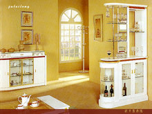 金碧辉煌的温馨家庭组合酒柜3D模型1款