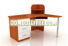 实木桌柜3D模型