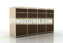 现代简约衣柜3D模型