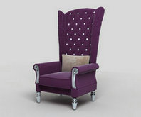 紫色高背沙发3D模型