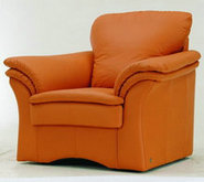 橘红色双人沙发