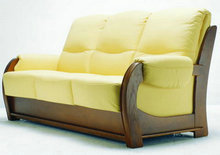 金色柔软多人沙发3D模型