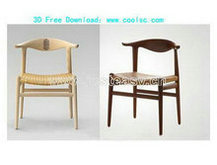 中式木椅3D模型（含材质）
