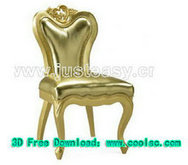 新古典椅子3D模型（含材质）