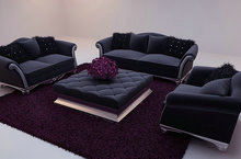 黑色软沙发3D模型（含材质）