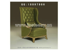 绿色贵族单体沙发