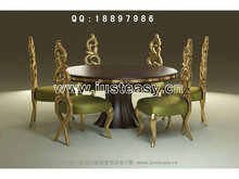 欧式圆桌椅3D模型（含材质）