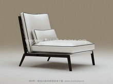 黑白古典躺椅3D模型（含材质）