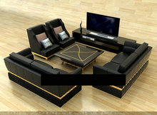 客厅家具组合3D模型（含材质）