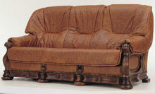欧式牛皮多人沙发3D模型（含材质）