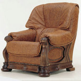 欧式牛皮单椅3D模型（含材质）