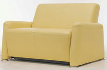 黄色布艺双人沙发3D模型