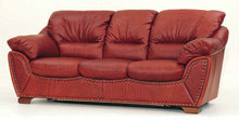 欧式暗红色多人沙发3D模型