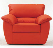 红色单人软沙发3D模型（含材质）