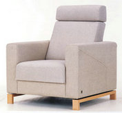 粗布休闲单人沙发3D模型