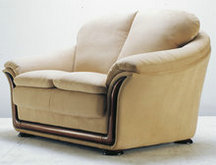 浅色毛绒布艺双人沙发3D模型（含材质）