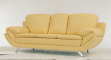 时尚黄色多人沙发3D模型