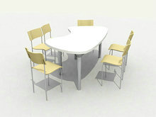 温馨家居餐桌椅3D模型