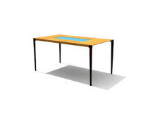 中式木制长方体桌子
