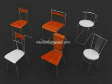 多个现代风格常用椅子组合