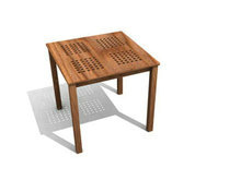 浅色古典方形木桌