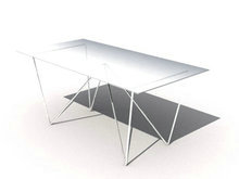 方形玻璃餐桌