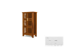 古典木制书柜模型