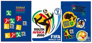 2010南非足球世界杯宣传单及标志矢量图