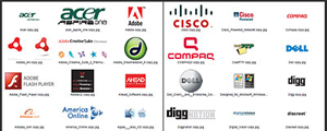 几百个IT企业产品LOGO大全矢量图