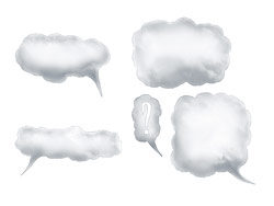 云朵对话框高清图片