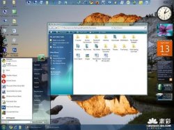 Windows 7 theme and Vistart