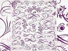 紫色细花纹矢量图