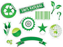 绿色环保主题图标元素矢量图