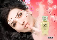 欧莱雅化妆品广告psd素材