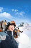 韩国滑雪运动员psd素材