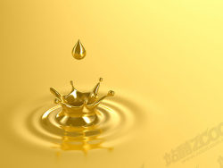 金色的水滴图片素材