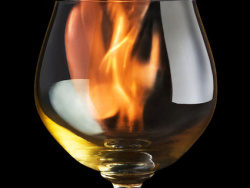 酒杯内的火焰图片素材