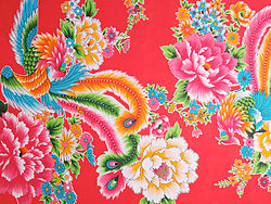 凤凰牡丹中式布料背景高清图片