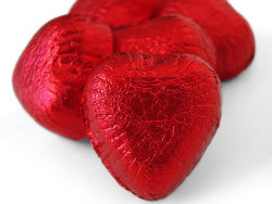红色心形巧克力图片素材