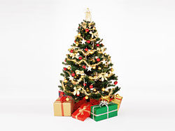 挂满礼物的圣诞树1