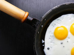 平底锅煎鸡蛋精品图片素材