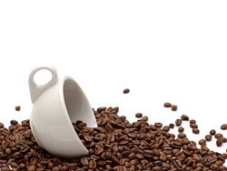 咖啡豆咖啡杯高清图片-3