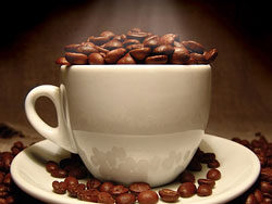 咖啡豆咖啡杯高清图片-4