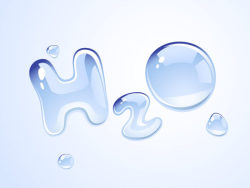 H2O形状水珠矢量图