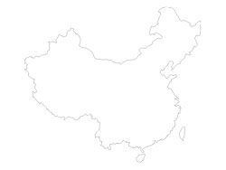 矢量中国地图轮廓