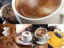 咖啡与咖啡豆饮品高清图片